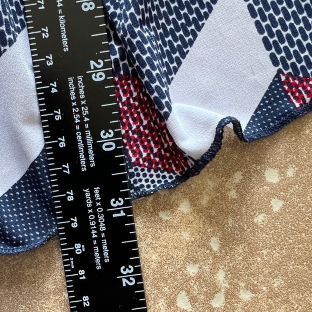 Premise Women's XL Red White Blue July 4th Patriotic Maxi Skirt Stretch Jersey - Picture 8 of 8